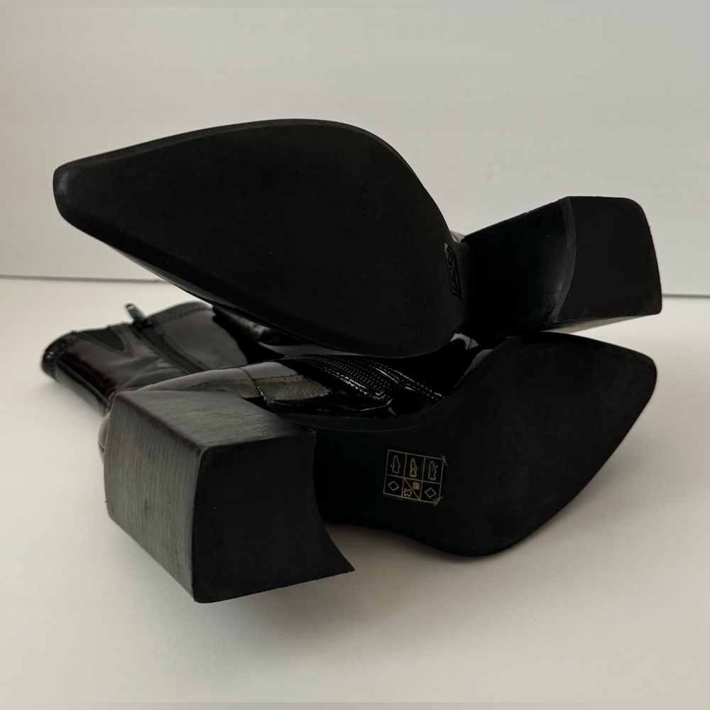 Jeffrey Campbell la siren black booties 6 - Picture 10 of 13